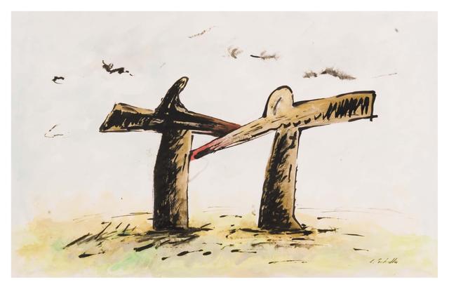 Lothar Schalla, Aquarelle – Aquarell Nr. 4