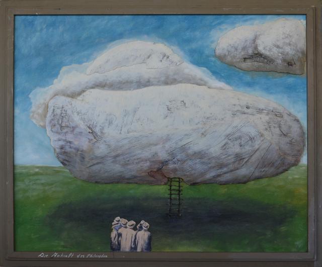 Lothar Schalla, Malerei – Nr. 9 · Die Ankunft des Philosophen · 120 × 100 cm