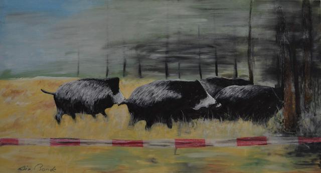 Lothar Schalla, Malerei – Nr. 12 · Die Bande · 210 × 115 cm