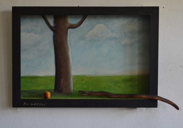 Lothar Schalla, Malerei – Nr. 15 · Eva wo bist Du · 125 × 75 cm