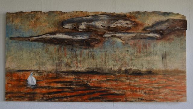 Lothar Schalla, Malerei – Nr. 28 · Götterdämmerung · 185 × 95 cm