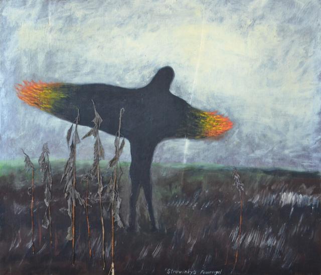 Lothar Schalla, Malerei – Nr. 64 · Strawinskys Feuervogel · 135 × 115 cm