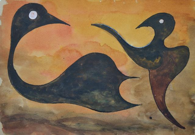 Lothar Schalla, Aquarelle – Nachtschwärmer Nr. 4