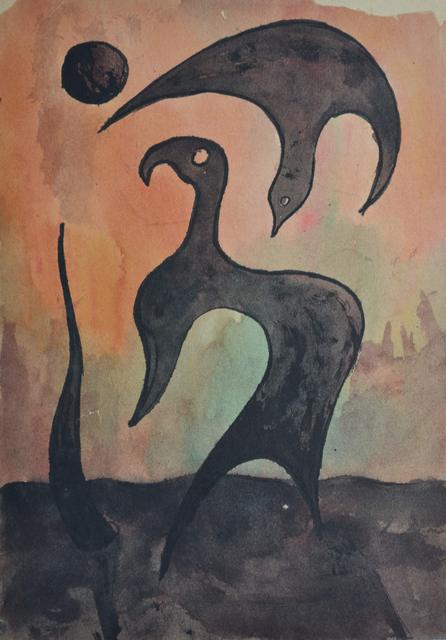 Lothar Schalla, Aquarelle – Nachtschwärmer Nr. 6