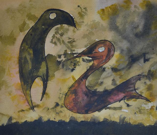 Lothar Schalla, Aquarelle – Nachtschwärmer Nr. 15